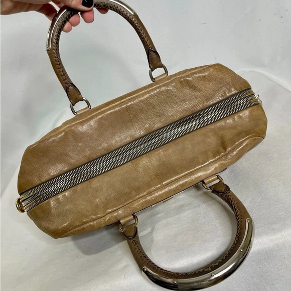 Prada Brown Leather Bag with Gold Hardware - Picture 4 of 8